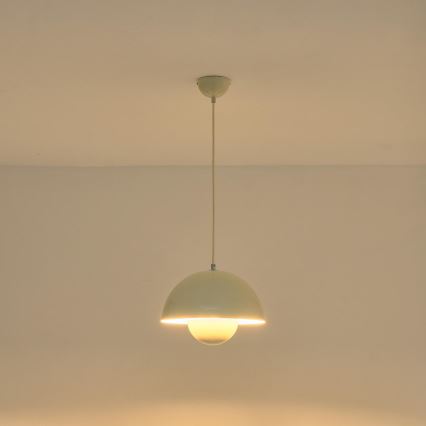 Lustr na lanku JARDEN 1xE27/15W/230V bílá