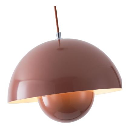 Lustr na lanku JARDEN 1xE27/15W/230V hnědá