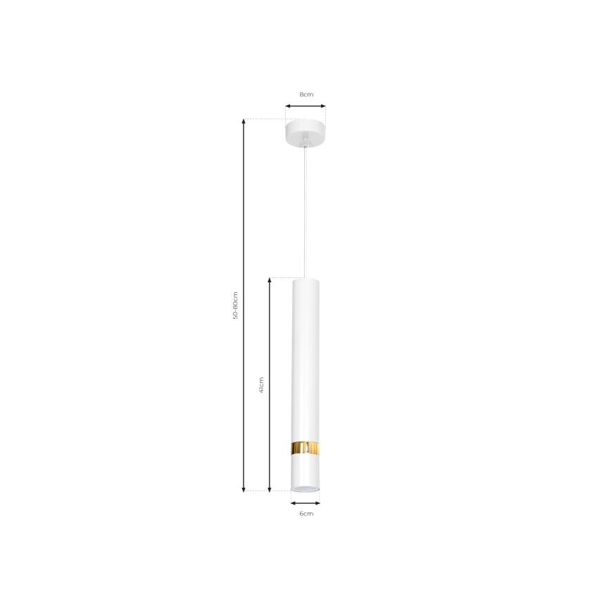 Lustr na lanku JOKER 1xGU10/25W/230V bílá