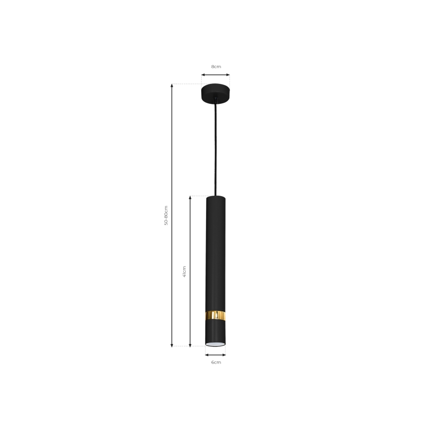 Lustr na lanku JOKER 1xGU10/25W/230V černá