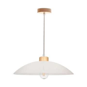 Lustr na lanku JONA 1xE27/60W/230V bříza