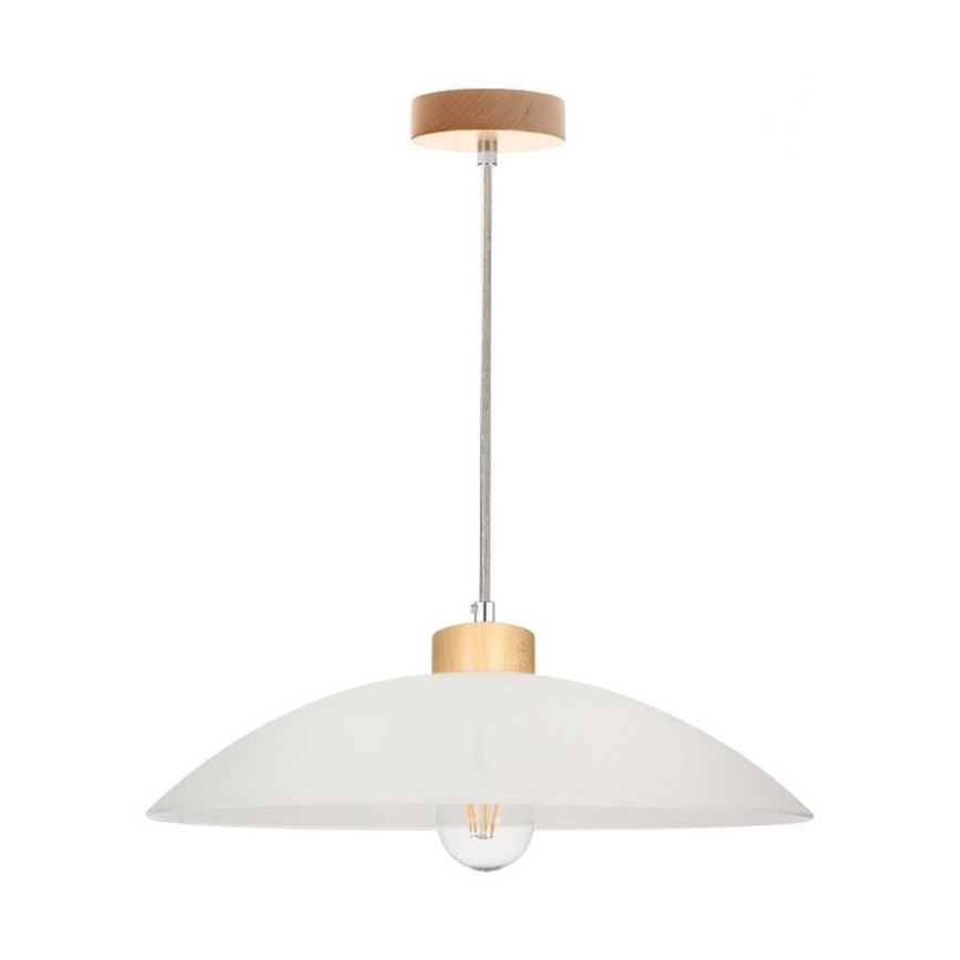Lustr na lanku JONA 1xE27/60W/230V bříza