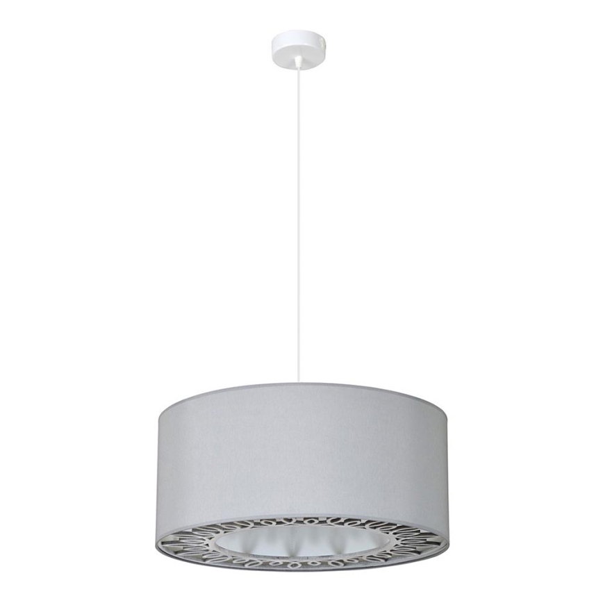 Lustr na lanku KAMA 1xE27/60W/230V šedá