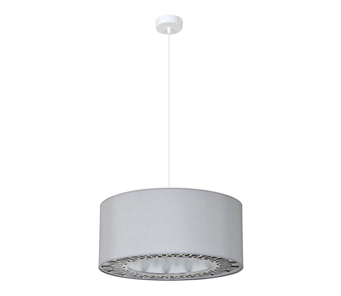 Belis Lustr na lanku KAMA 1xE27/60W/230V šedá BE0029