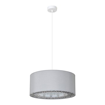 Lustr na lanku KAMA 1xE27/60W/230V šedá