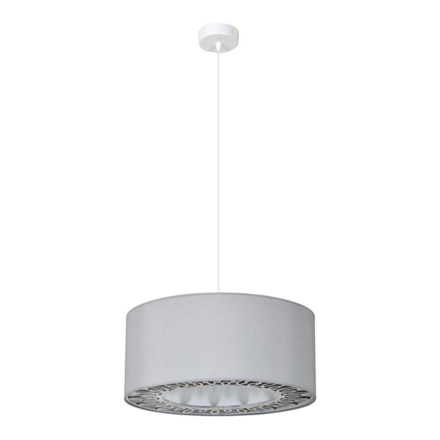 Lustr na lanku KAMA 1xE27/60W/230V šedá