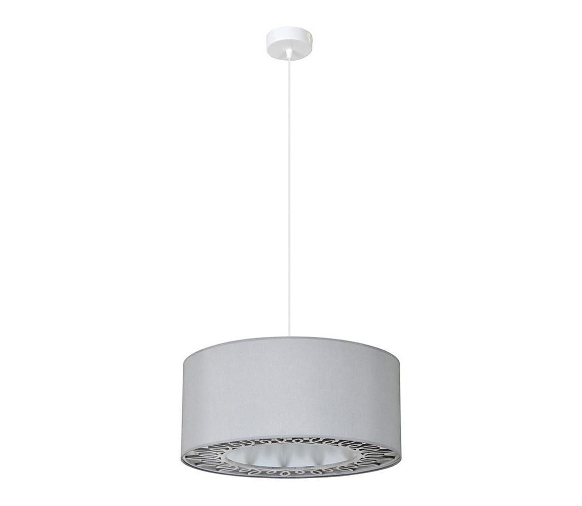 Belis Lustr na lanku KAMA 1xE27/60W/230V šedá BE0031