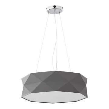 Lustr na lanku KANTOOR 1xE27/15W/230V šedá