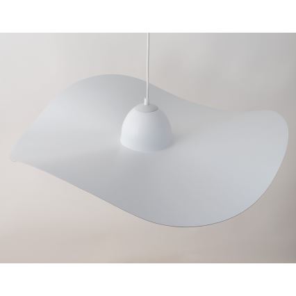Lustr na lanku KAPELLO 1xE27/60W/230V pr. 76 cm bílá/měděná