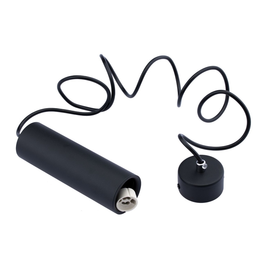 Lustr na lanku KARADON 1xGU10/30W/230V 17 cm černá