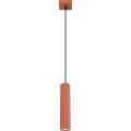 Lustr na lanku KARBON 1xGU10/10W/230V červená