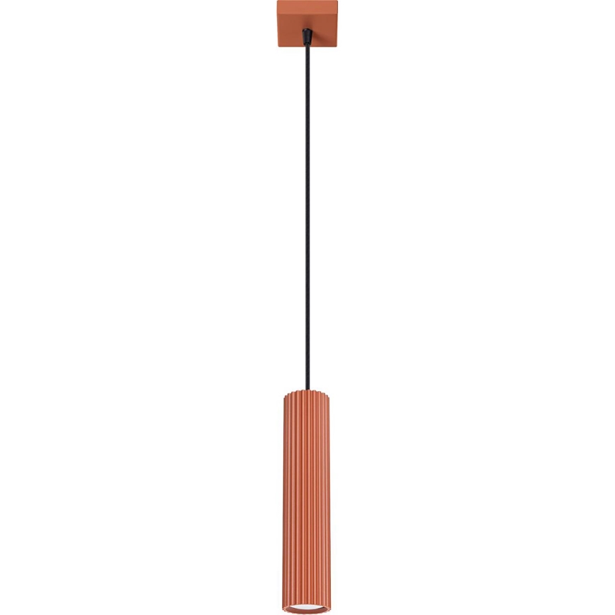 Lustr na lanku KARBON 1xGU10/10W/230V červená