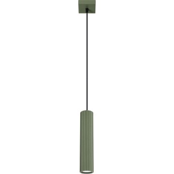 Lustr na lanku KARBON 1xGU10/10W/230V zelená