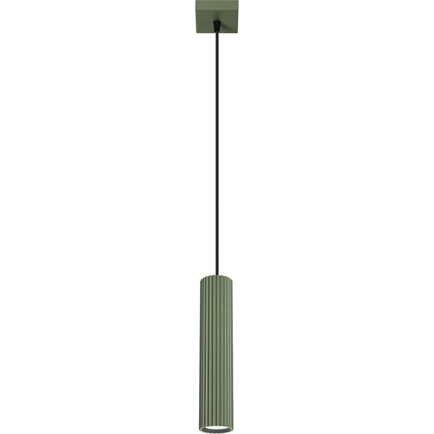 Lustr na lanku KARBON 1xGU10/10W/230V zelená