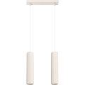 Lustr na lanku KARBON 2xGU10/10W/230V krémová