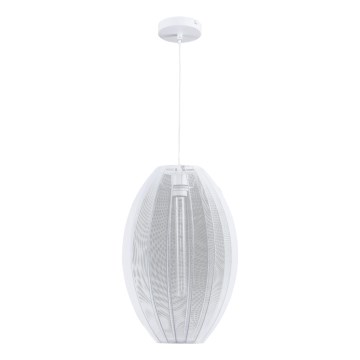 Lustr na lanku KAREI 1xE27/20W/230V pr. 30 cm bílá