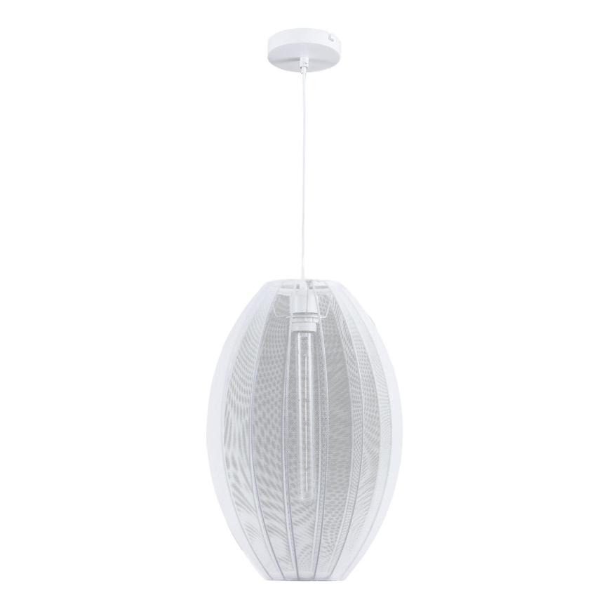 Lustr na lanku KAREI 1xE27/20W/230V pr. 30 cm bílá