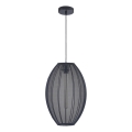 Lustr na lanku KAREI 1xE27/20W/230V pr. 30 cm černá