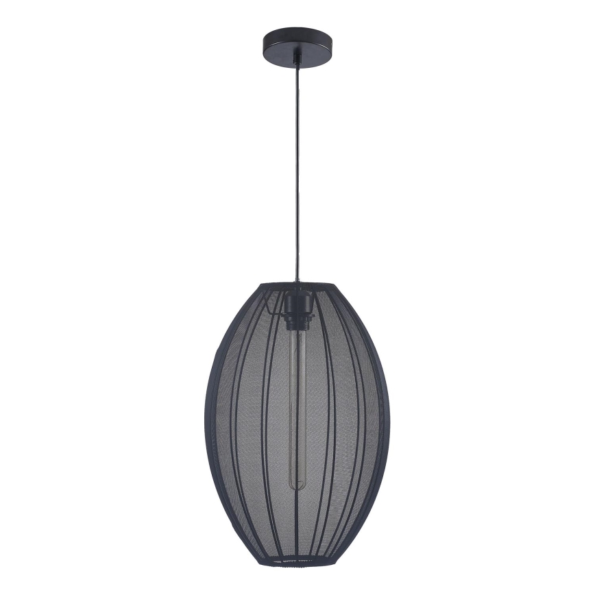 Lustr na lanku KAREI 1xE27/20W/230V pr. 30 cm černá