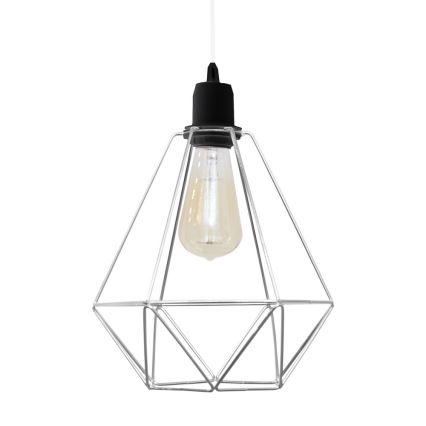 Lustr na lanku KARO 1xE27/15W/230V matný chrom