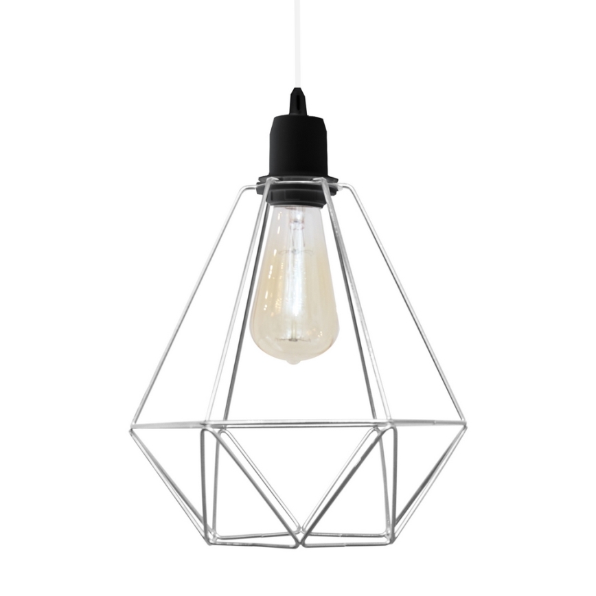Lustr na lanku KARO 1xE27/15W/230V matný chrom