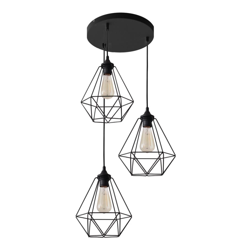 Lustr na lanku KARO 3xE27/15W/230V