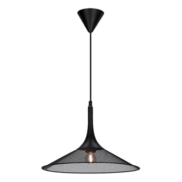 Lustr na lanku KIRUNA 1xE27/40W/230V pr. 36 cm černá