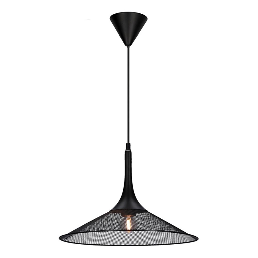 Lustr na lanku KIRUNA 1xE27/40W/230V pr. 36 cm černá