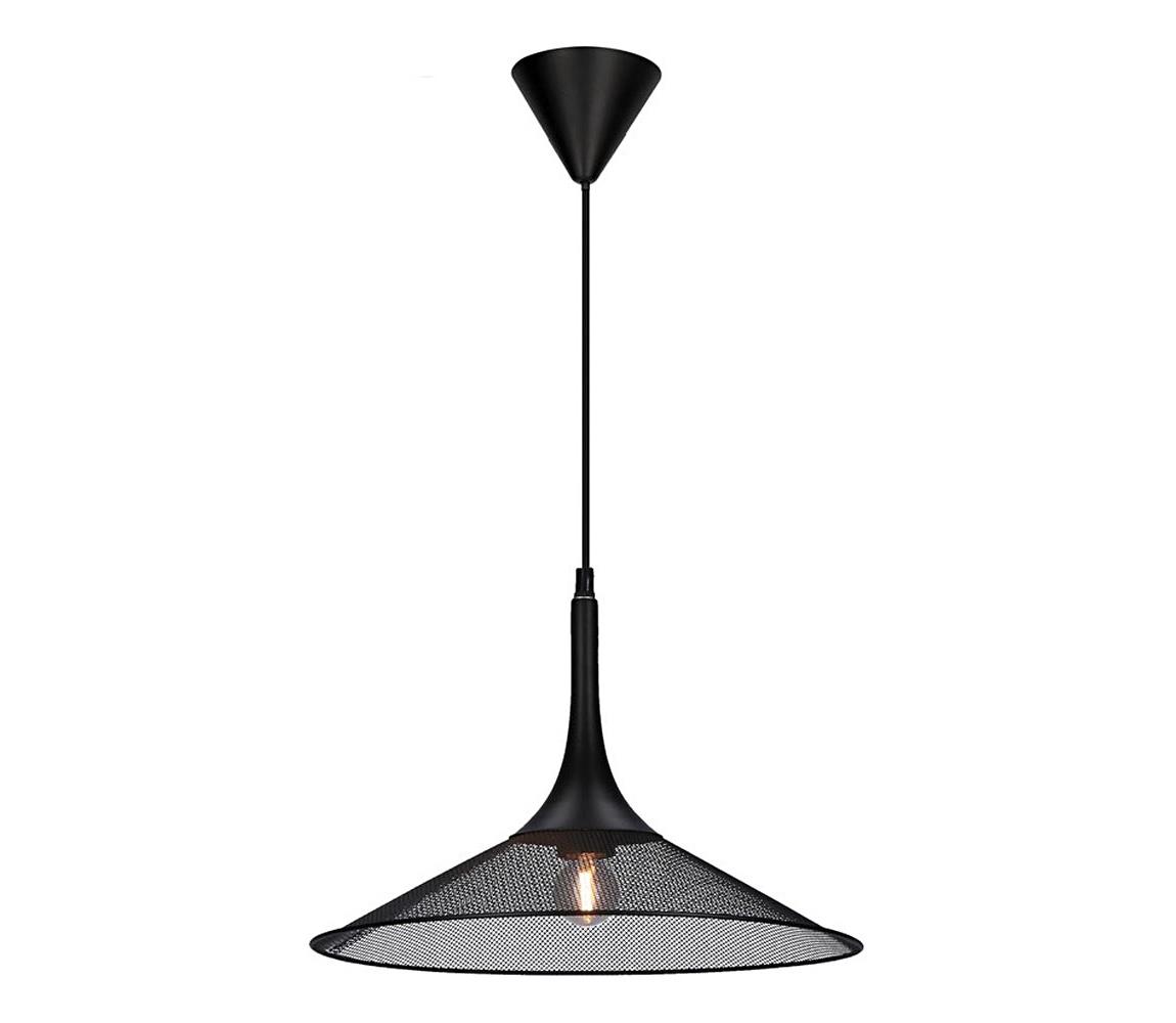 Candellux Lustr na lanku KIRUNA 1xE27/40W/230V pr. 36 cm černá CA0700