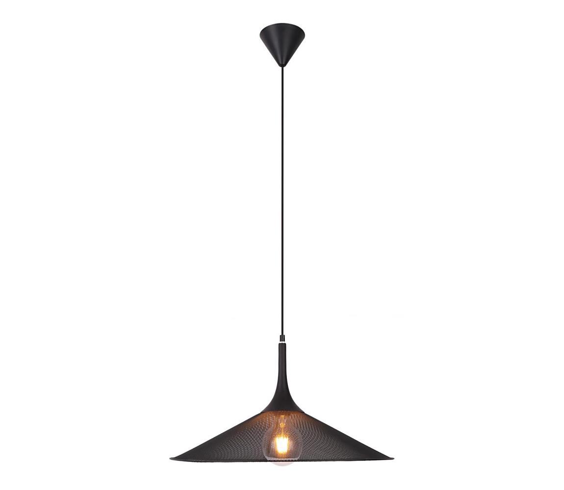 Candellux Lustr na lanku KIRUNA 1xE27/40W/230V pr. 50 cm černá CA0691