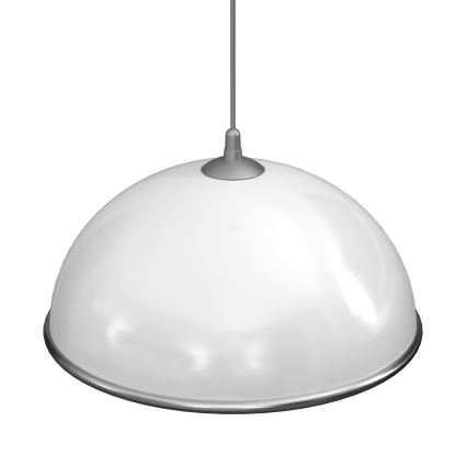 Lustr na lanku KITCHEN 1xE27/15W/230V bílá/lesklý chrom