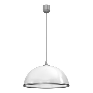 Lustr na lanku KITCHEN 1xE27/15W/230V bílá/lesklý chrom