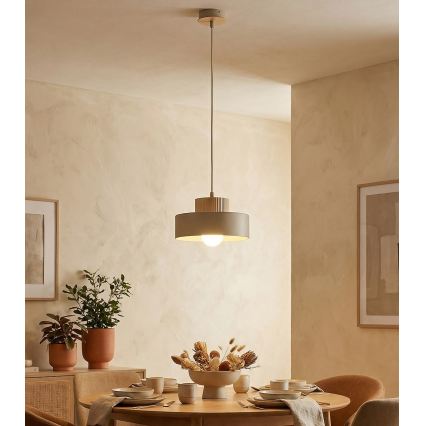 Lustr na lanku KIVI 1xE27/15W/230V béžová