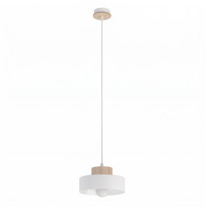 Lustr na lanku KIVI 1xE27/15W/230V bílá