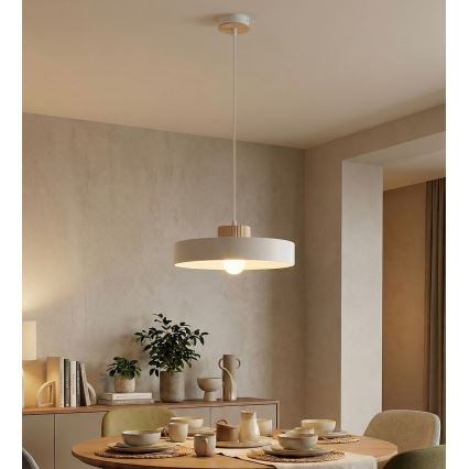 Lustr na lanku KIVI 1xE27/15W/230V bílá