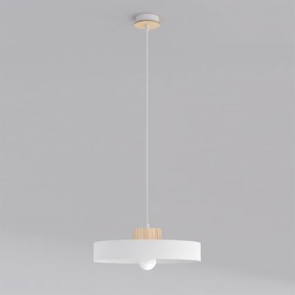Lustr na lanku KIVI 1xE27/15W/230V bílá