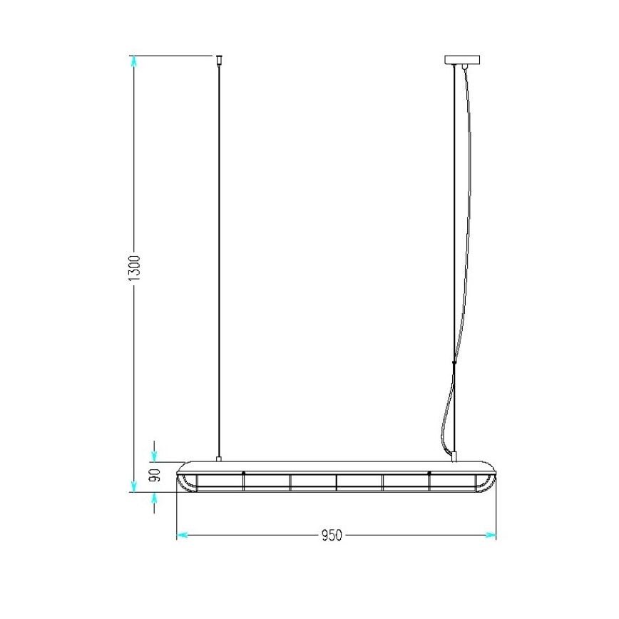 Lustr na lanku KJELD 3xE14/60W/230V