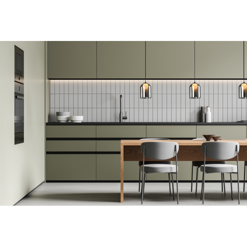 Lustr na lanku KLEA 1xG9/15W/230V kouřová černá