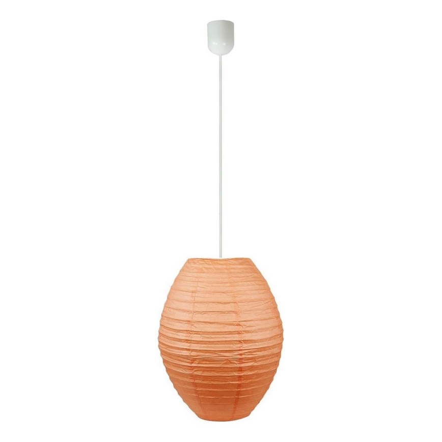 Lustr na lanku KOKON 1xE27/60W/230V oranžová