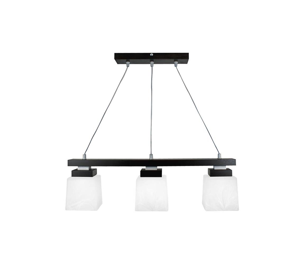 Lamkur Lustr na lanku KUBUS 3xE27/60W/230V LA10410