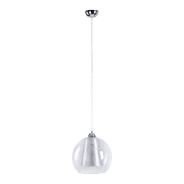 Lustr na lanku KULANA 1xE27/60W/230V stříbrná