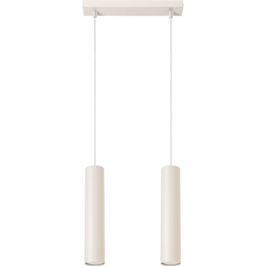 Lustr na lanku LAGOS 2xGU10/10W/230V krémová