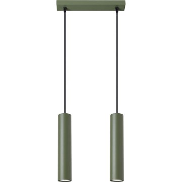 Lustr na lanku LAGOS 2xGU10/10W/230V zelená