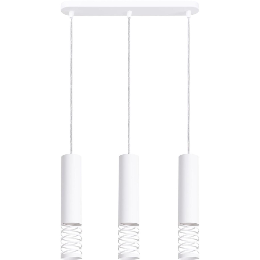 Lustr na lanku LAMI 3xGU10/10W/230V bílá