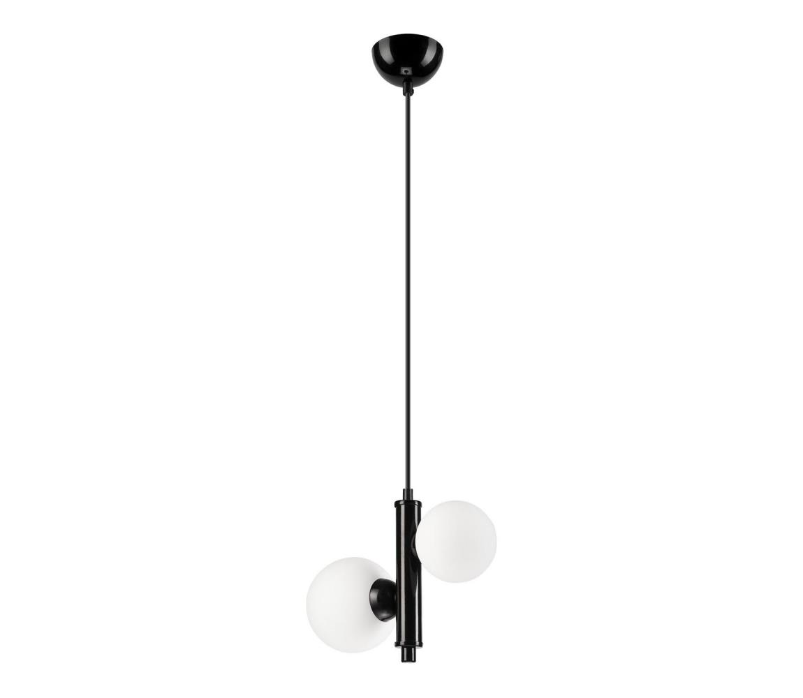  Lustr na lanku LARRY 2xG9/15W/230V LM-2.204/CZARNY