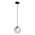 Lustr na lanku LATIL 1xE27/60W/230V černá