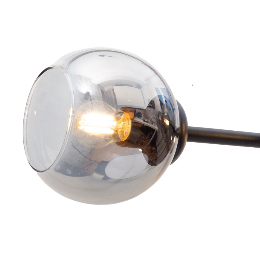 Lustr na lanku LATIL 4xE27/60W/230V černá