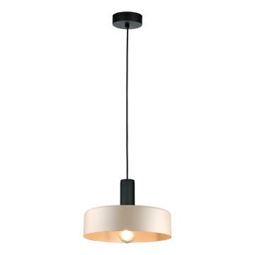 Lustr na lanku LATTE 1xE27/60W/230V béžová/černá