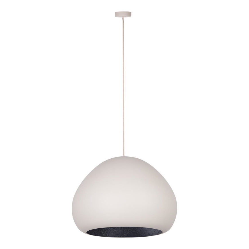 Lustr na lanku LAVA 1xE27/15W/230V krémová/černá