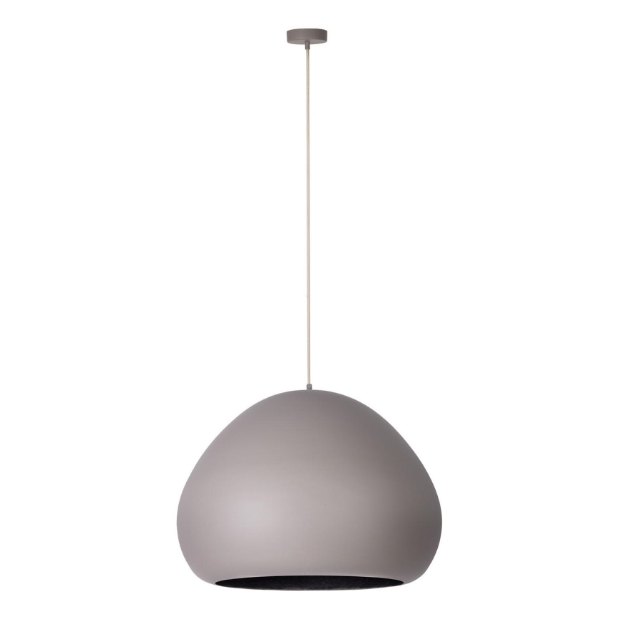 Lustr na lanku LAVA 1xE27/15W/230V taupe/černá